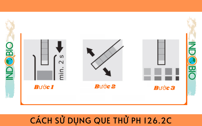 cách dùng que thử pH, đo pH 5.0-9.0, 126.2C Johnson